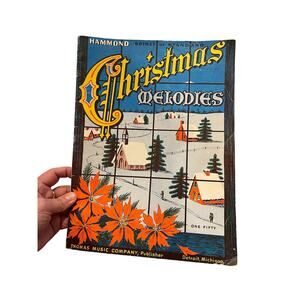 Vintage 1957 Christmas Melodies Hammond
Organ Thomas Music Company sheet music